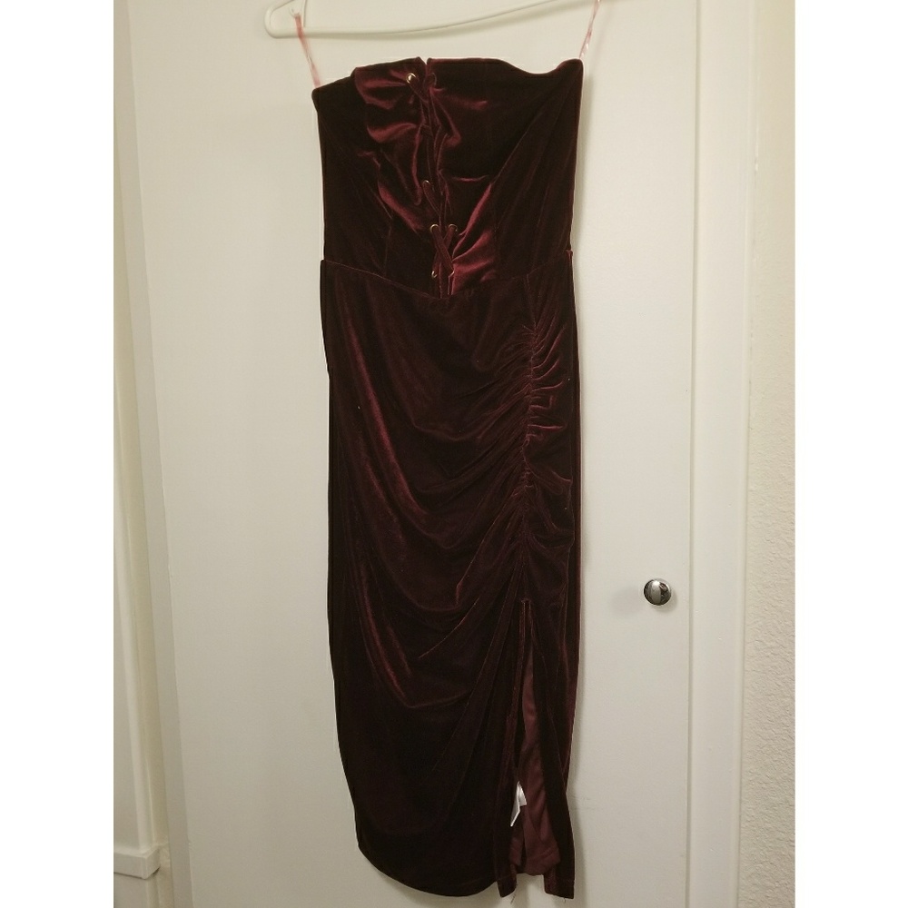 Burgundy Fashion Nova Dress